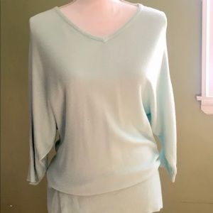 New York and co blue sweater med mint color.